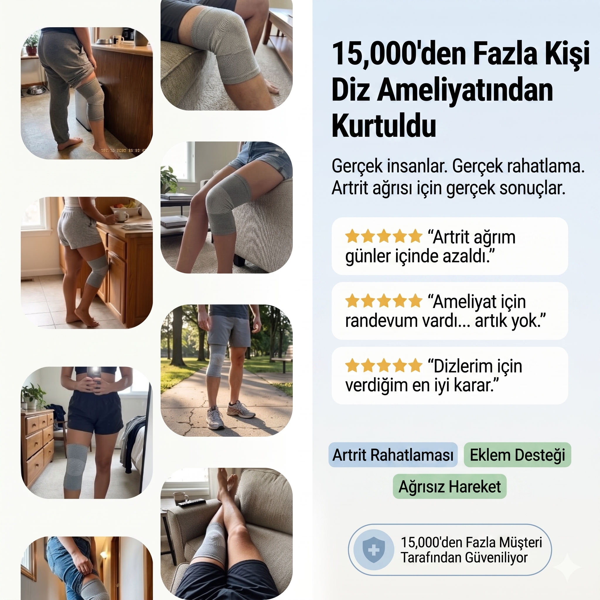 Bambudiz™ Premium Kompresyon Dizlik